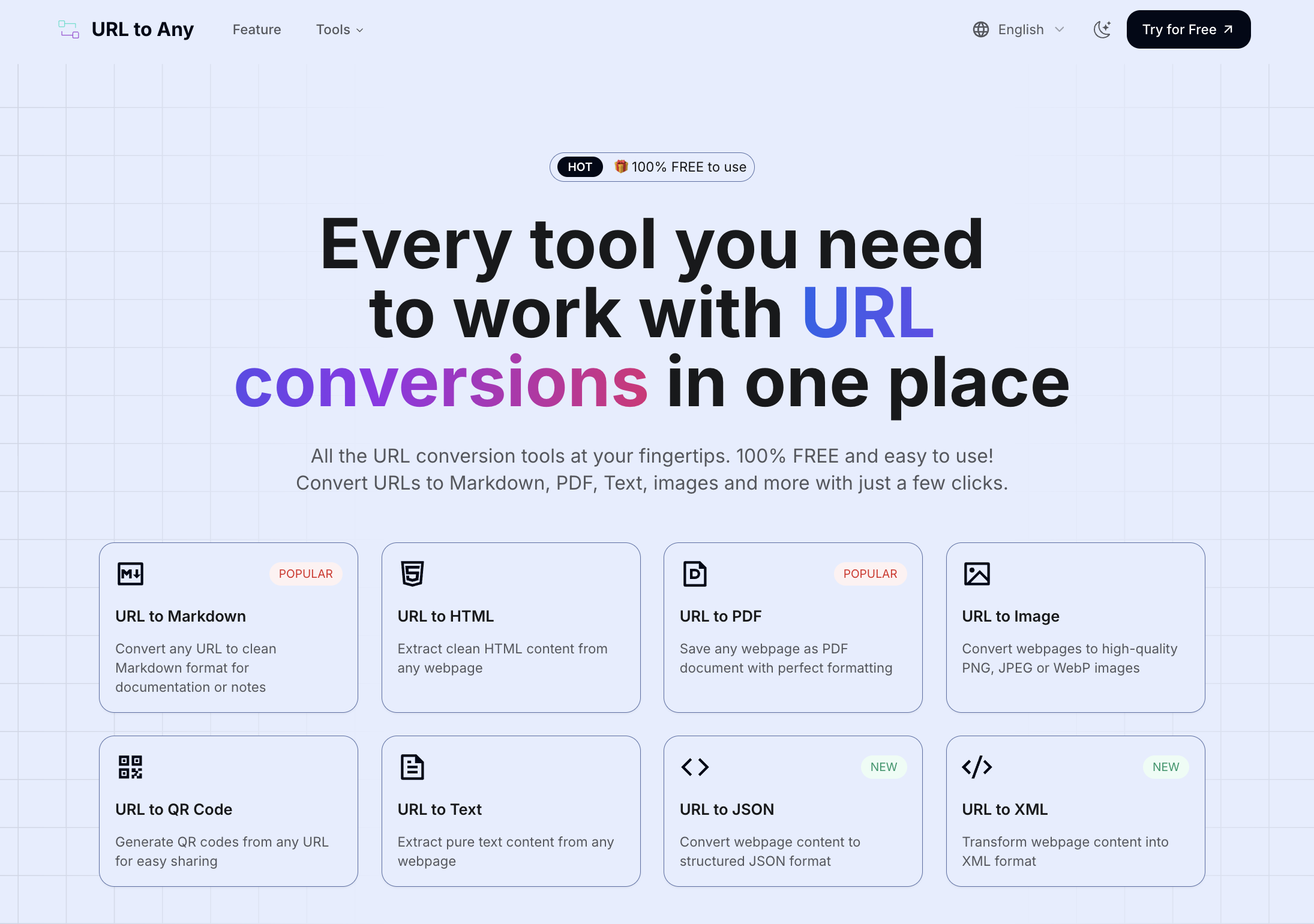 URL to Any | All-in-one URL Conversion Tool